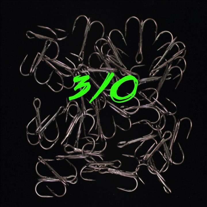 Chaos Tackle Black Trident Treble Hooks