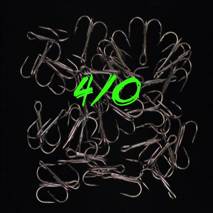 Chaos Tackle Black Trident Treble Hooks