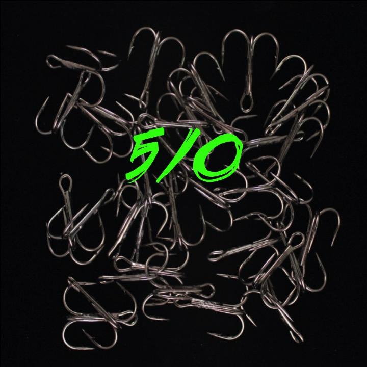 Chaos Tackle Black Trident Treble Hooks