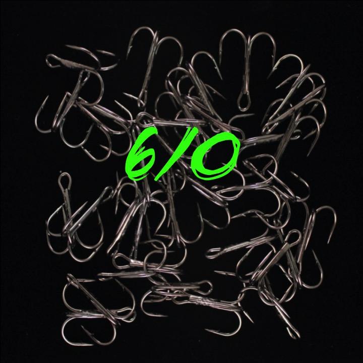 Chaos Tackle Black Trident Treble Hooks