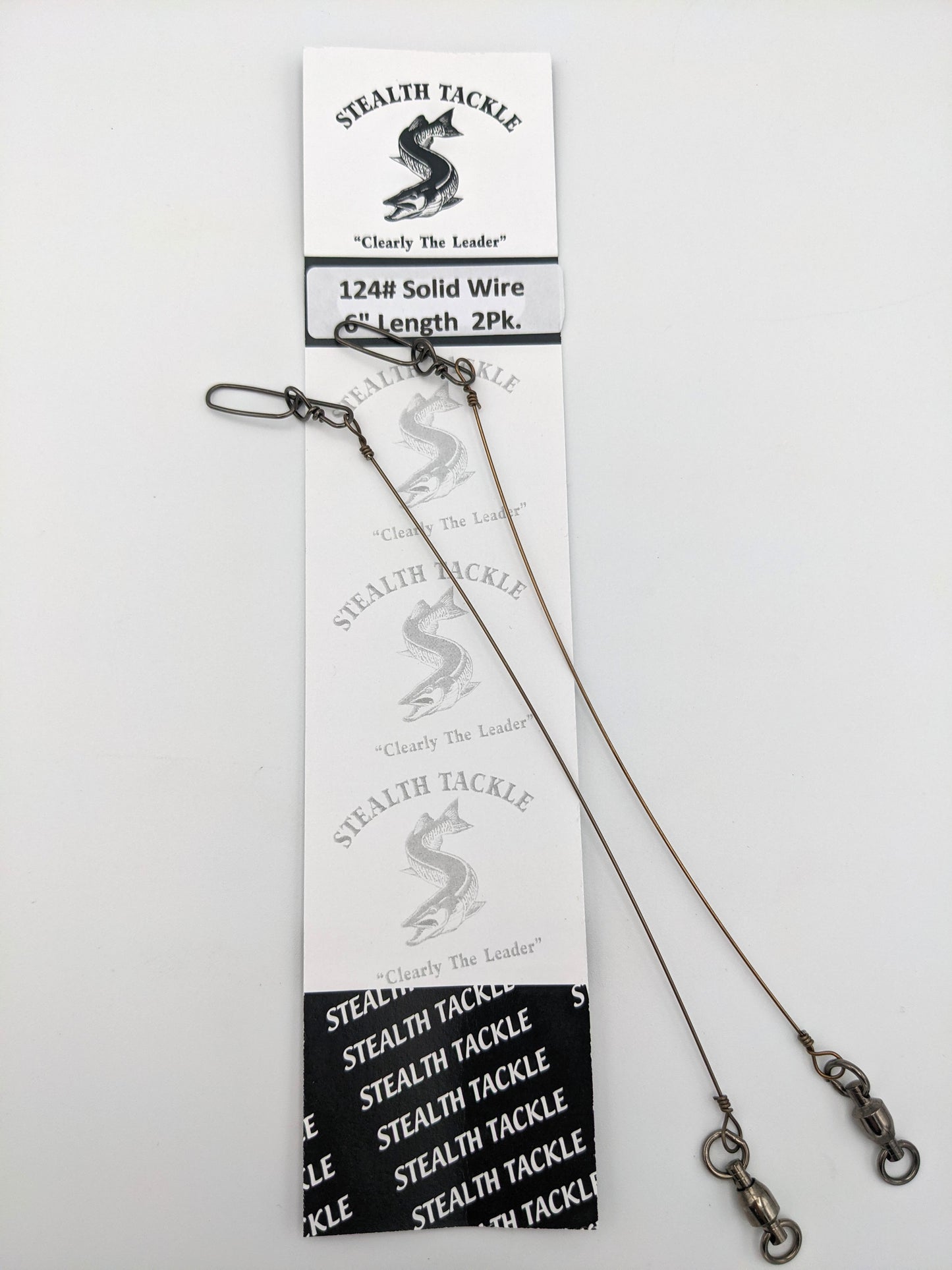 Stealth Tackle 124# Solid Wire Twitch Bait Leaders 2 Pack