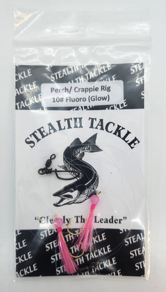 Stealth Tackle Perch/Crappie Rig 10# Fluoro (Glow)