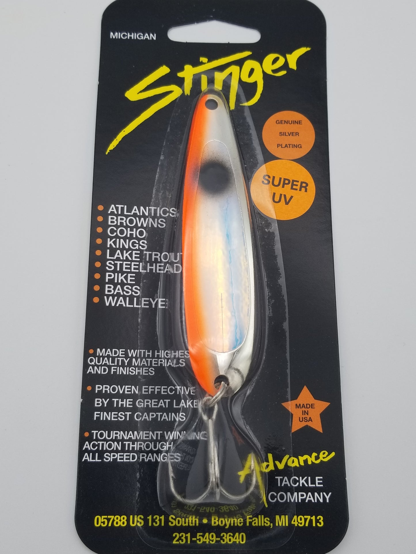 Michigan Stinger Standard 3.75" Spoon (Super UV)