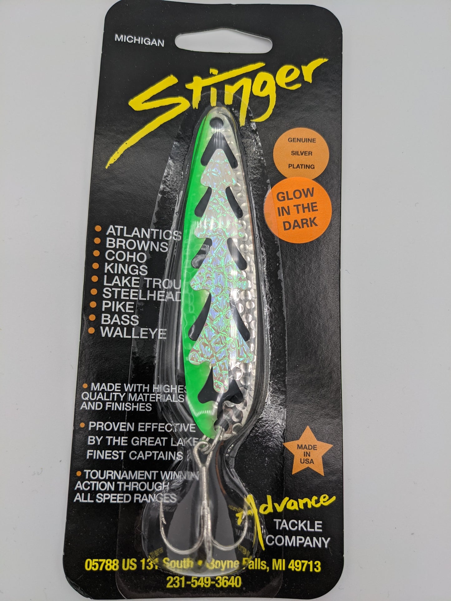 Michigan Stinger Standard 3.75" Spoon (Glow)