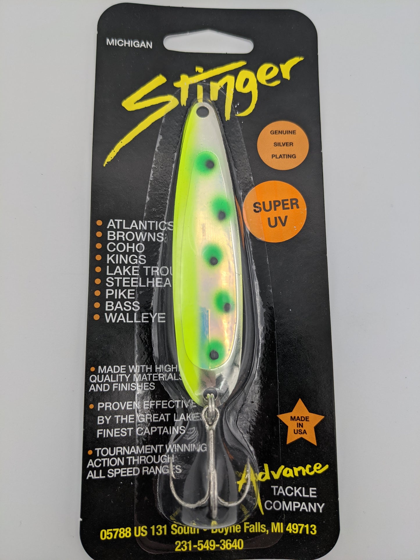 Michigan Stinger Standard 3.75" Spoon (Super UV)