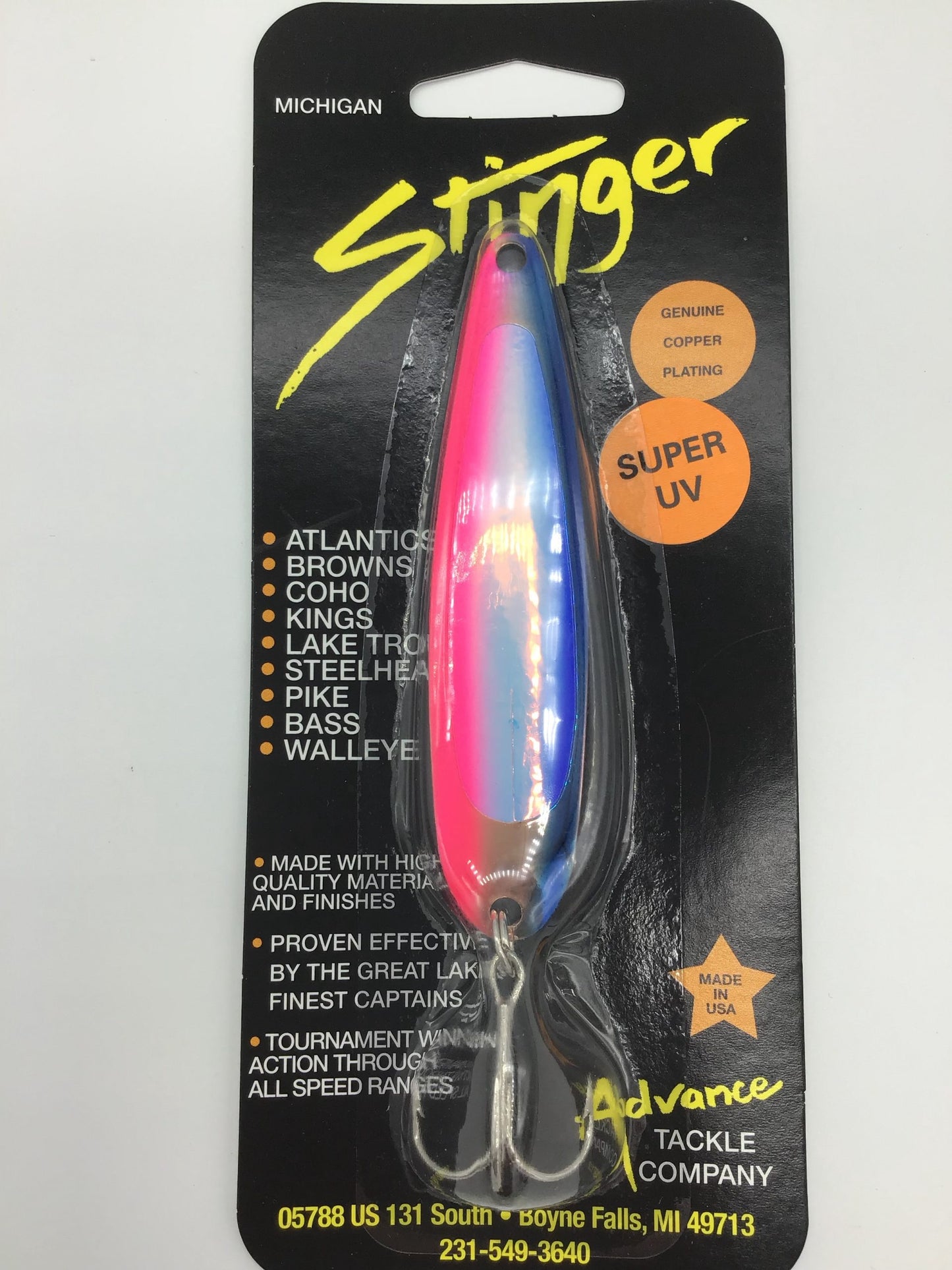 Michigan Stinger Standard 3.75" Spoon (Super UV)